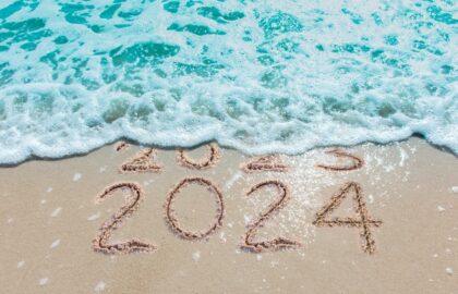Wave washing away 2023 with 2024 in view